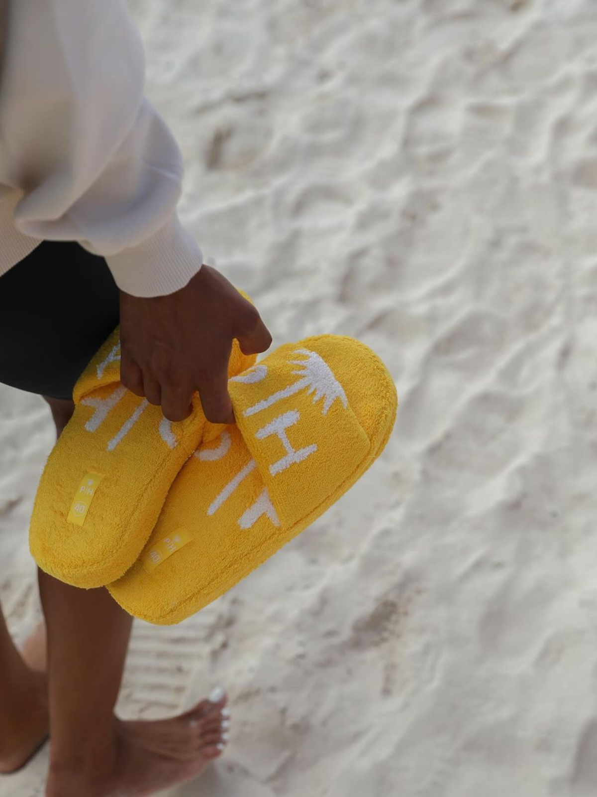 Palm Heights cotton slides 