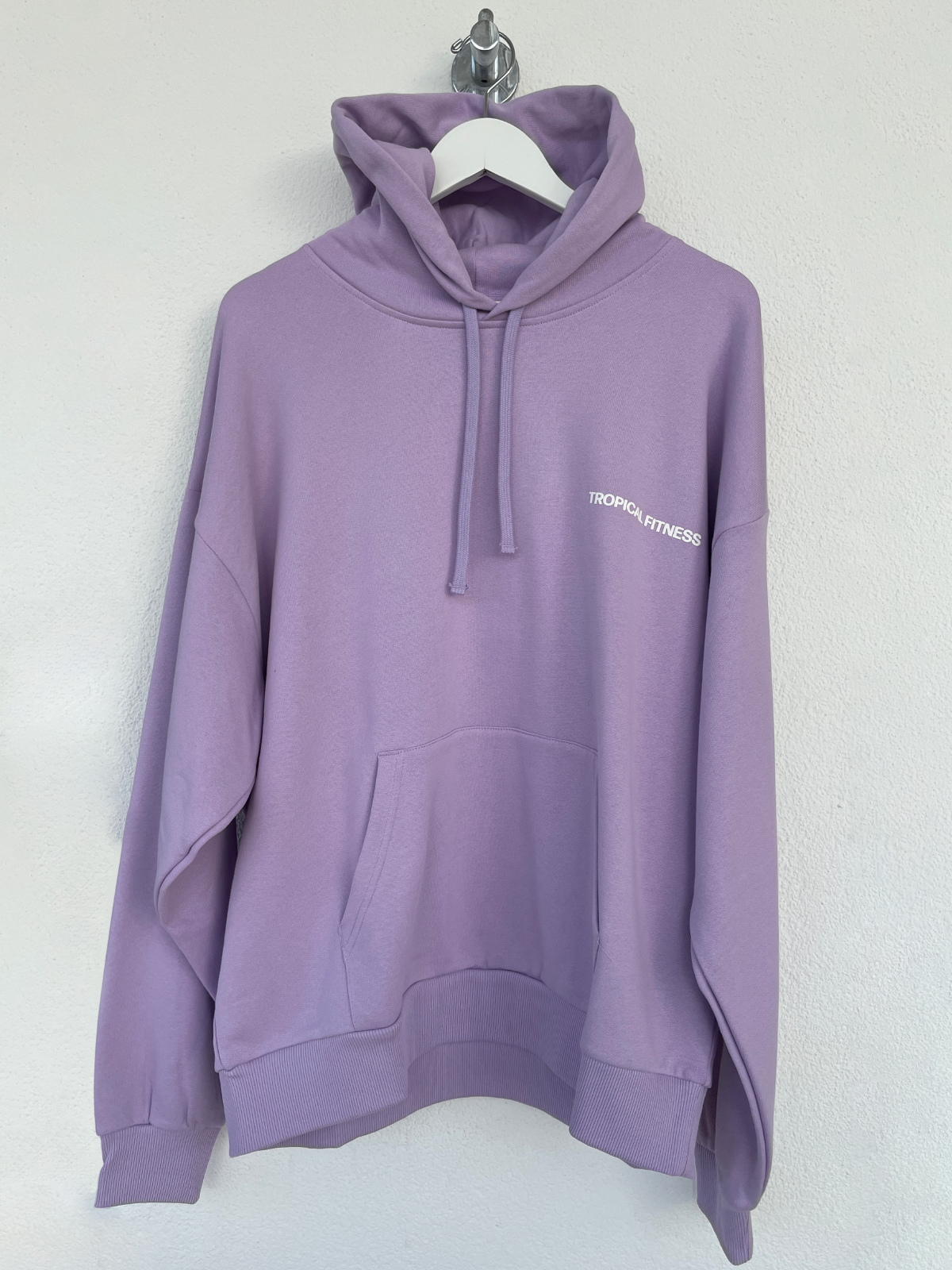 Palm Heights organic cotton hoodie lavender