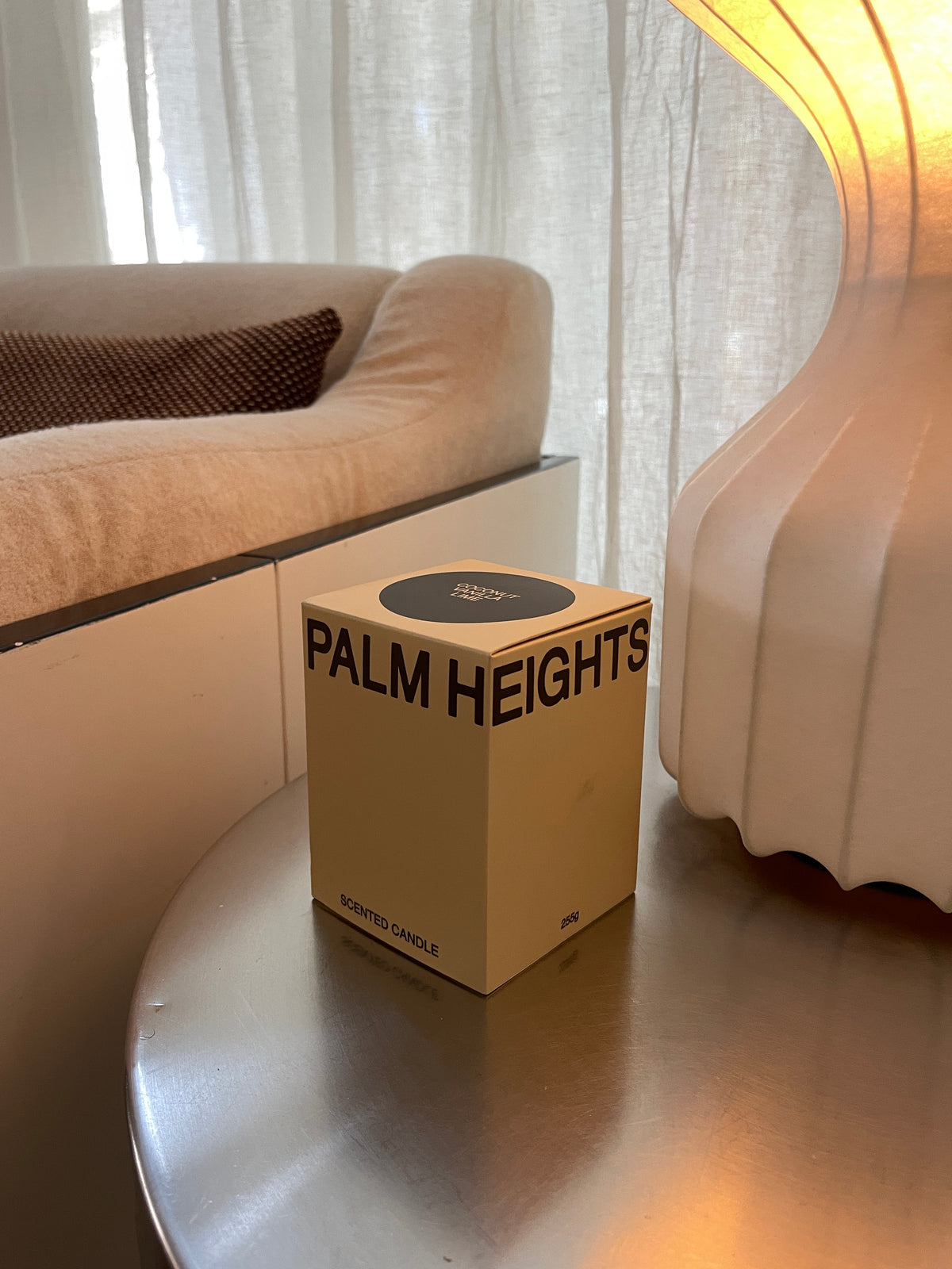 Palm Heights Scented Candle Coconut Vanilla Lime